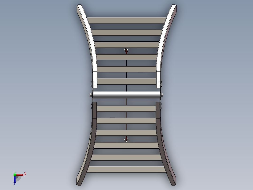 solidworks 简单人字梯建模（含全部特征，焊接构件俯视图