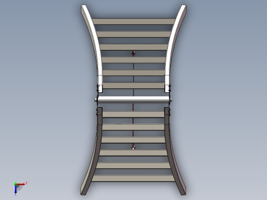 solidworks 简单人字梯建模（含全部特征，焊接构件俯视缩略图
