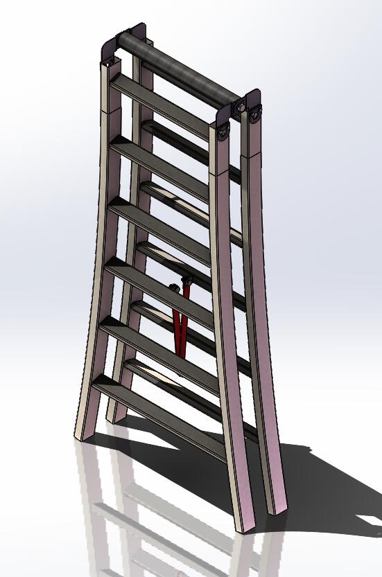 solidworks 简单人字梯建模（含全部特征，焊接构件