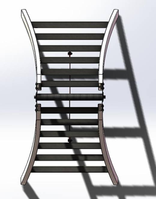 solidworks 简单人字梯建模（含全部特征，焊接构件缩略图