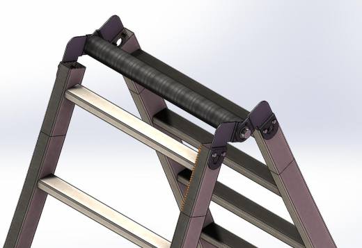 solidworks 简单人字梯建模（含全部特征，焊接构件缩略图