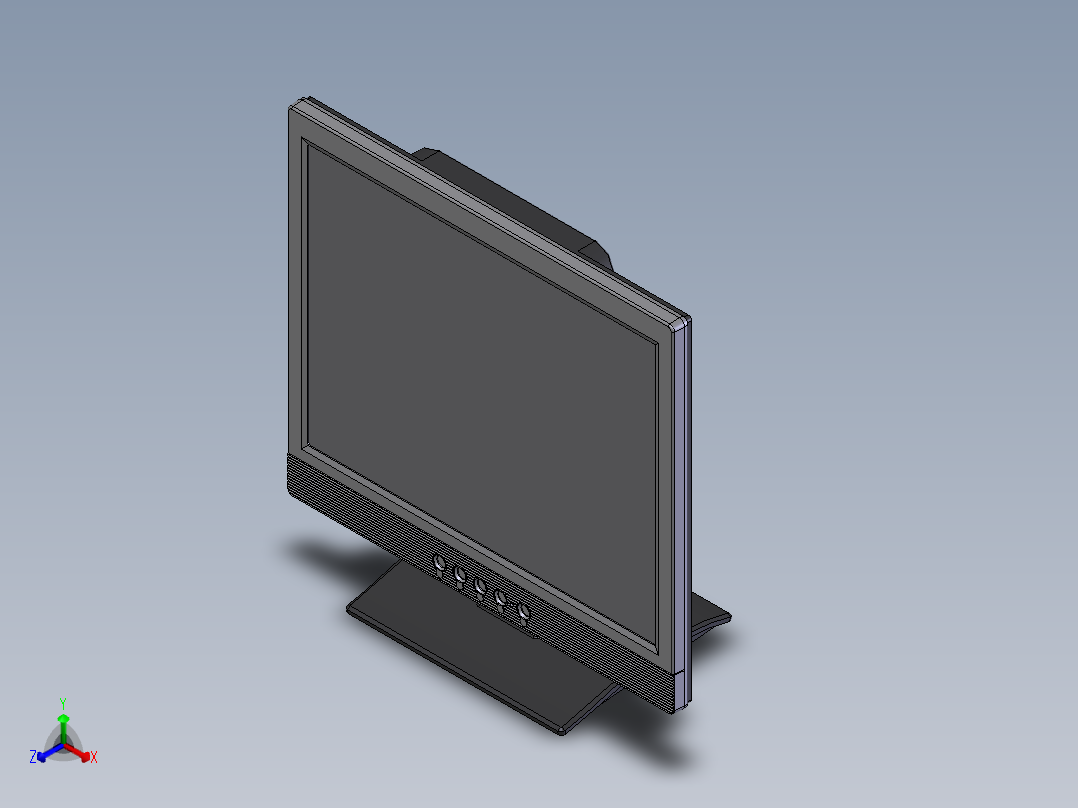 显示器sw2017正等轴测图