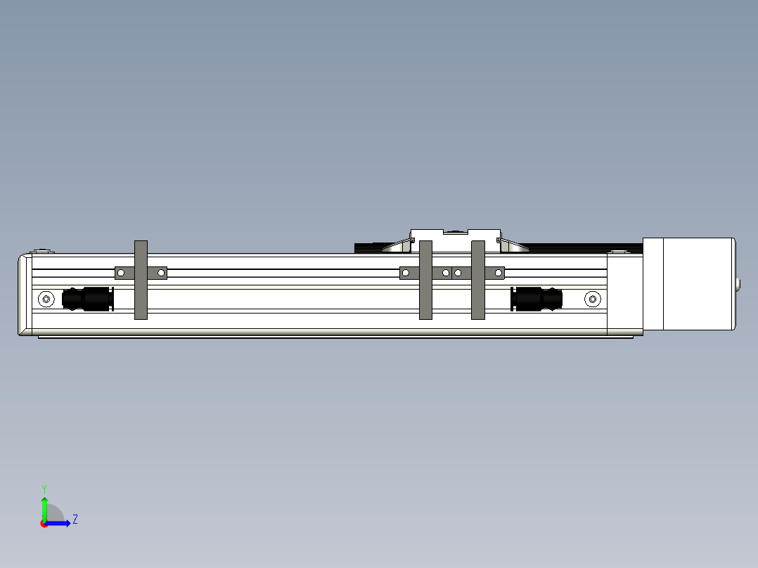 Toyo东佑达直线模组-ECH5-150-BL+煞車左视图