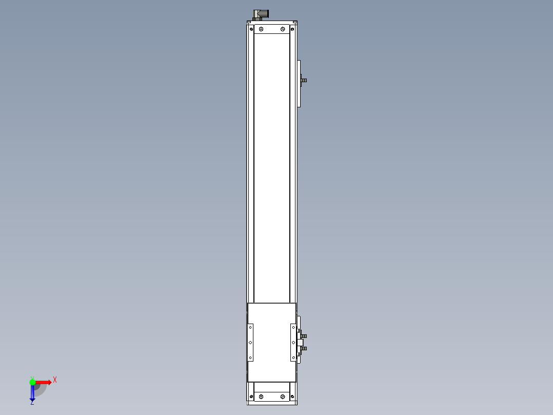 Toyo东佑达直线模组-ECH12-550-BM-100W俯视图