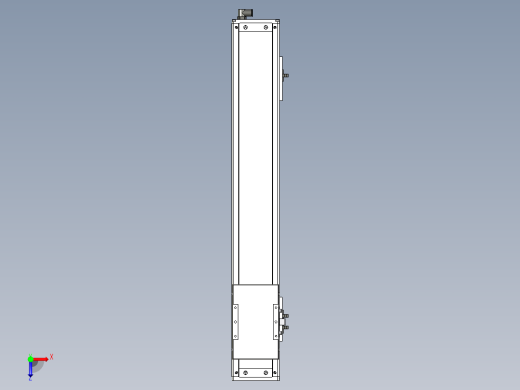 Toyo东佑达直线模组-ECH12-550-BM-100W俯视缩略图