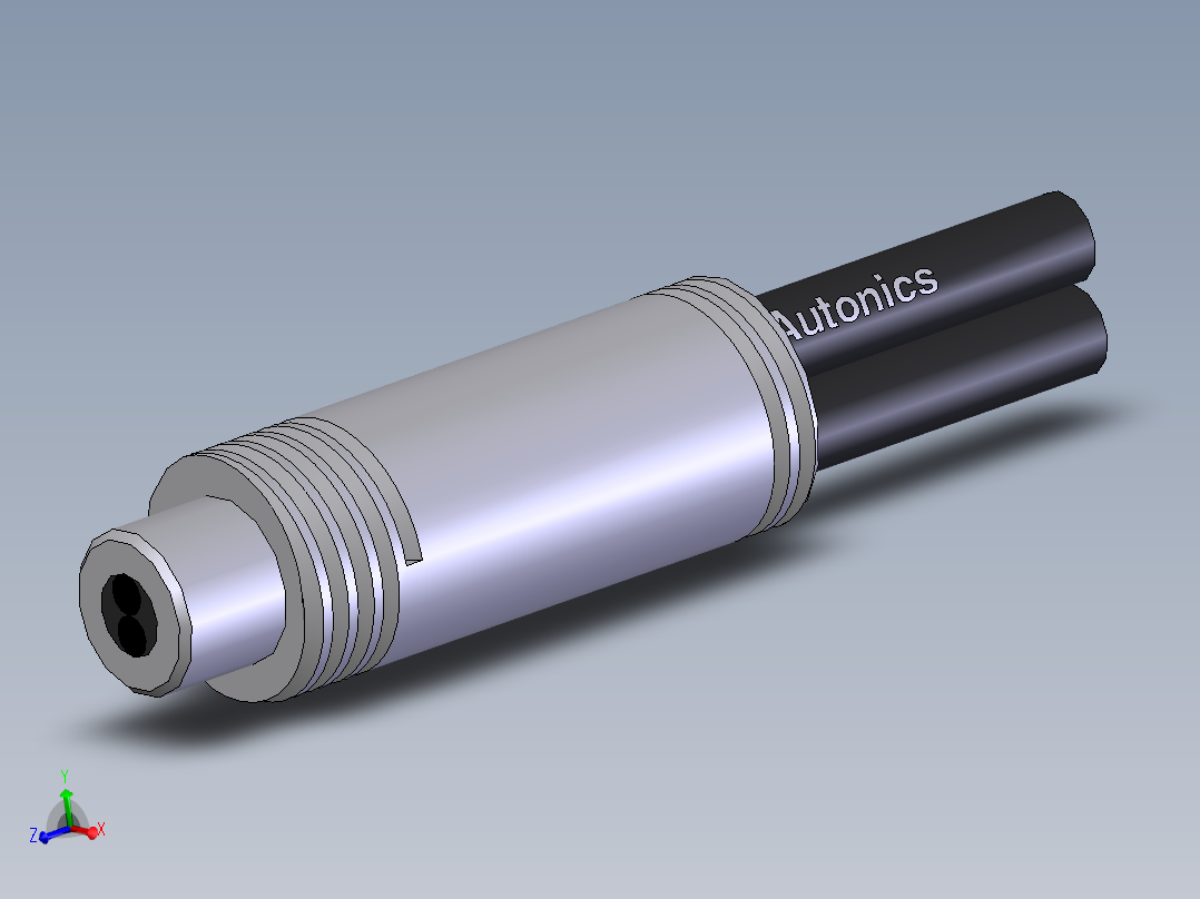光纤传感器FD-620-10_SolidWorks_13主视图