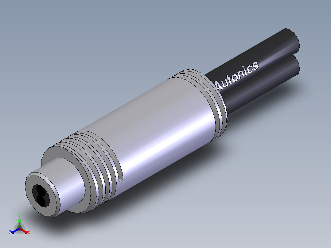光纤传感器FD-620-10_SolidWorks_13正等轴测图