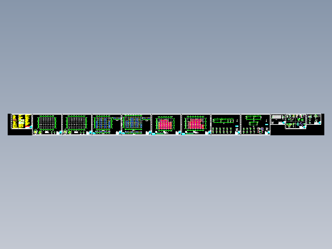 混凝土加建轻钢结构施工图及计算书