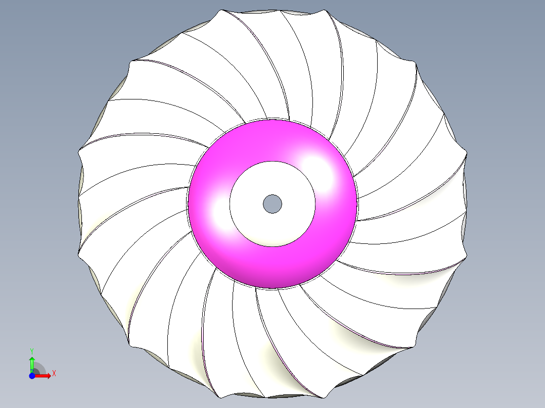 贝壳面飞碟前视图