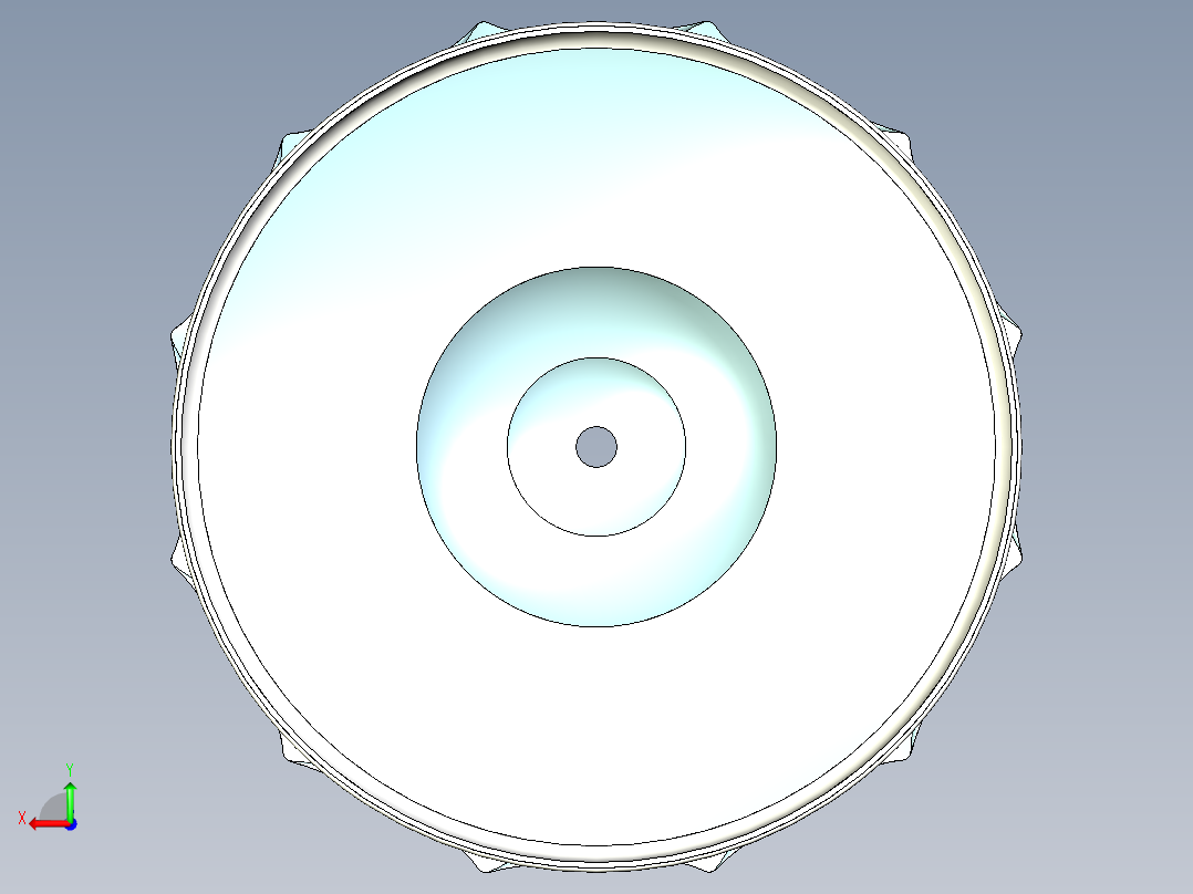 贝壳面飞碟后视图