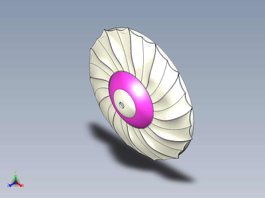 贝壳面飞碟正等轴测图