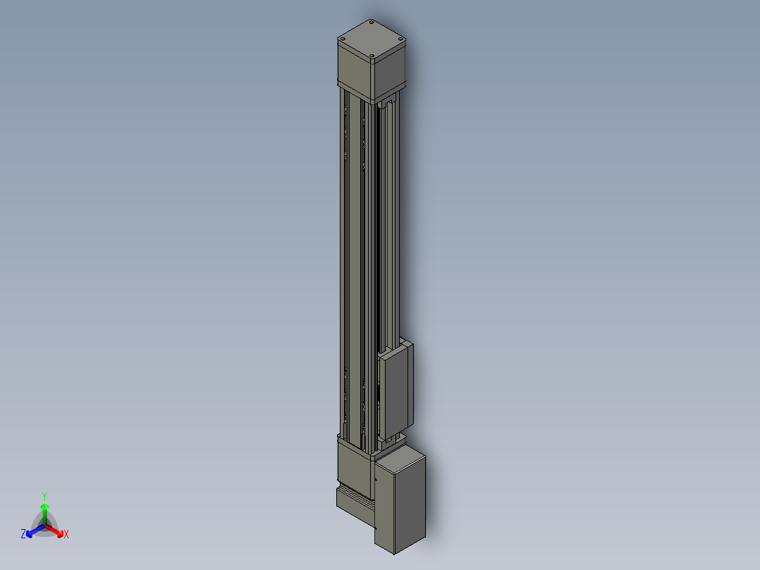 欧规系列-GB8-L96-S550-BR-P40-MS3正等轴测图
