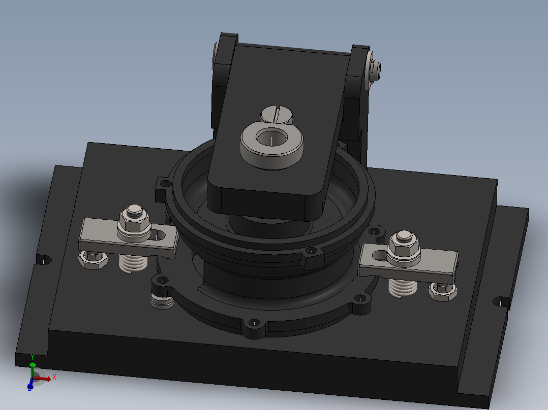 车床连接座钻中心孔φ17.5三维夹具SolidWorks】
