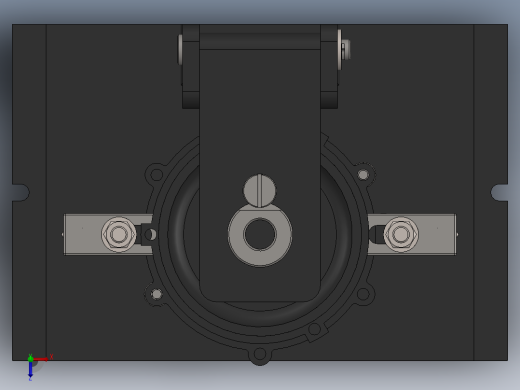 车床连接座钻中心孔φ17.5三维夹具SolidWorks】俯视缩略图