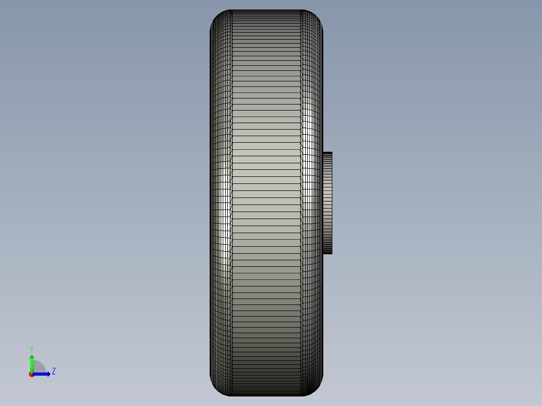 伺服驱动的履带车悬架左视图