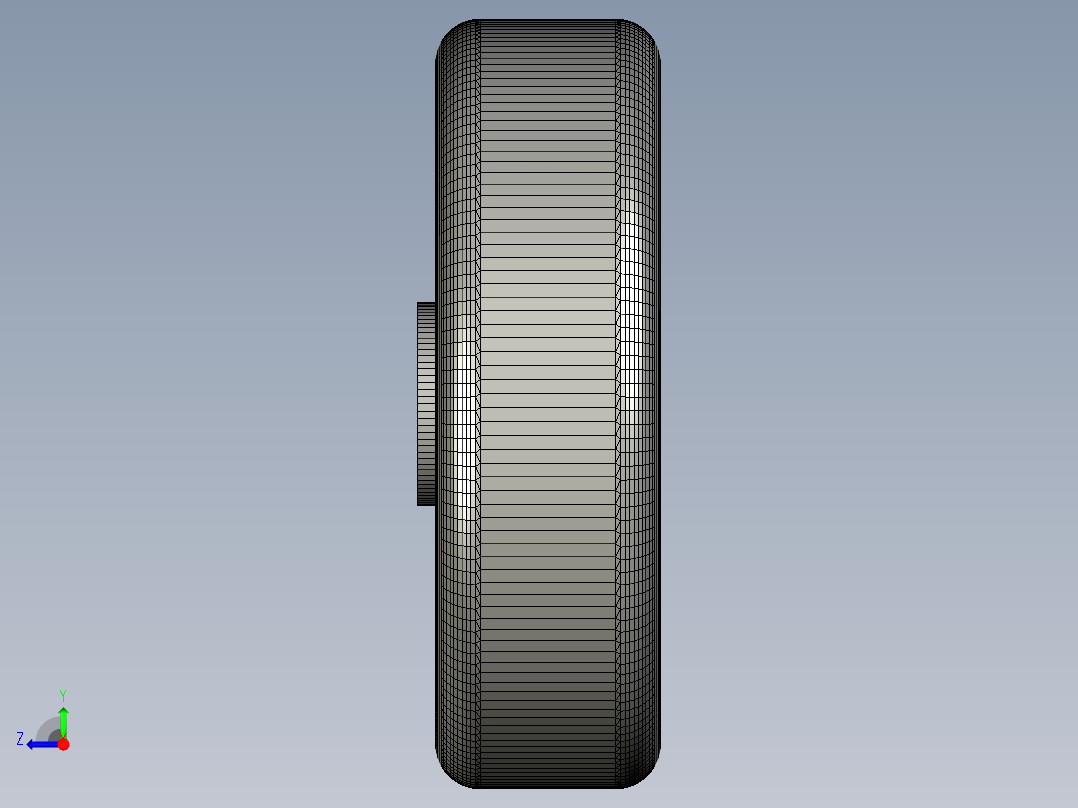 伺服驱动的履带车悬架右视图