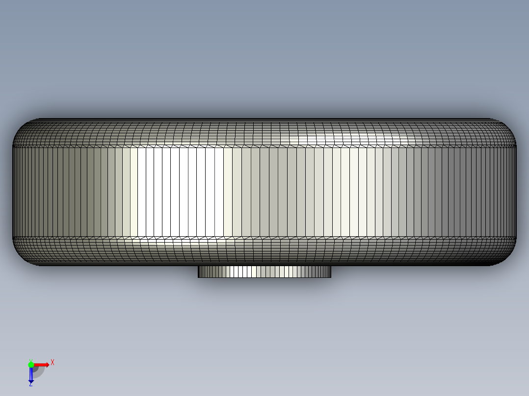 伺服驱动的履带车悬架俯视图