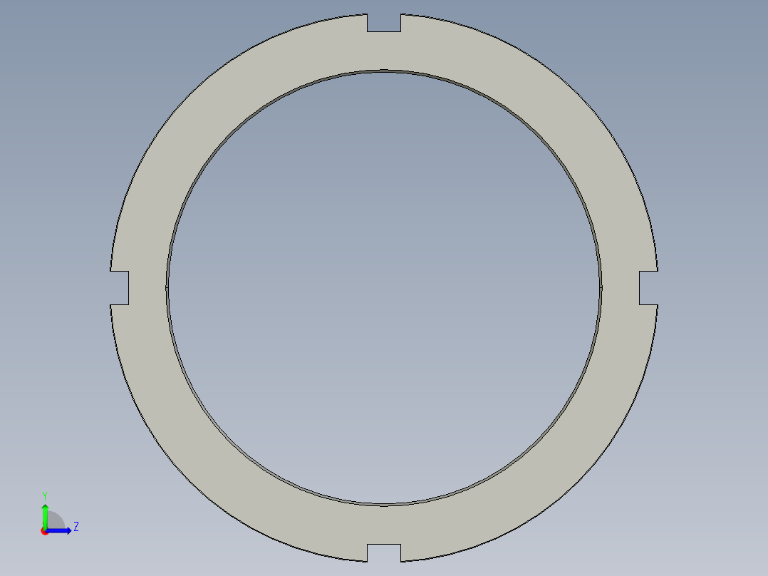 SKF轴承配件3D模型IGS格式左视图