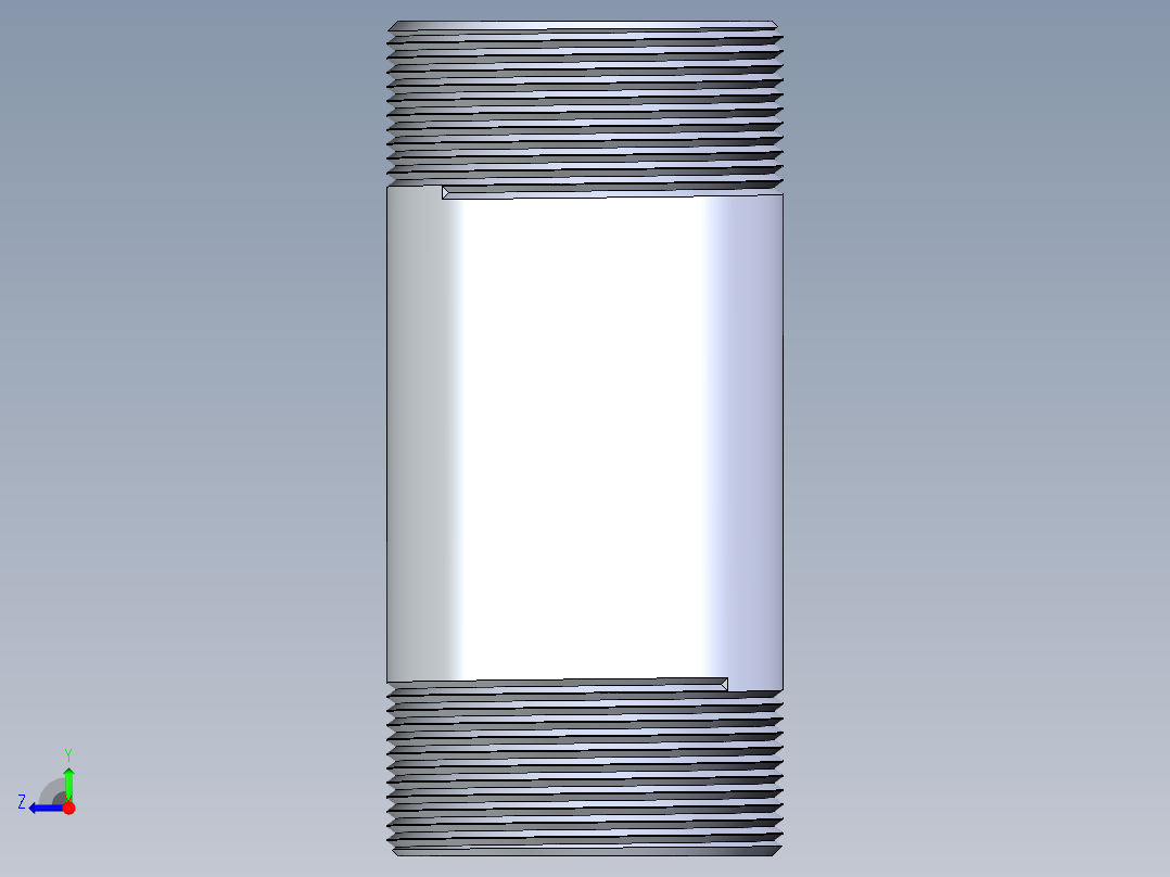 CPVC管件33-Sch80_Nipple_MPTxMPT_9861-255_2in x 5in右视图