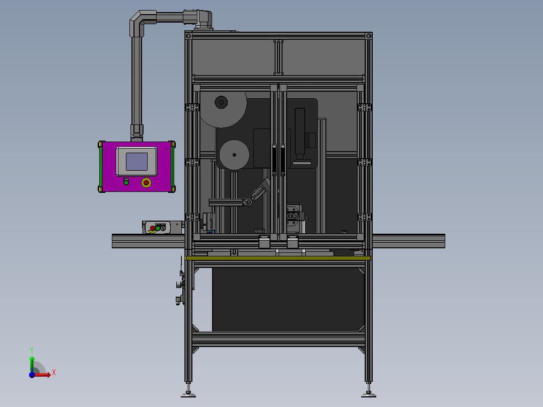 自动组装视觉检测设备前视图