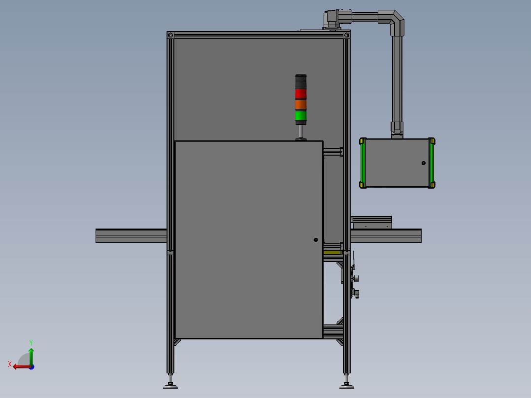 自动组装视觉检测设备后视图