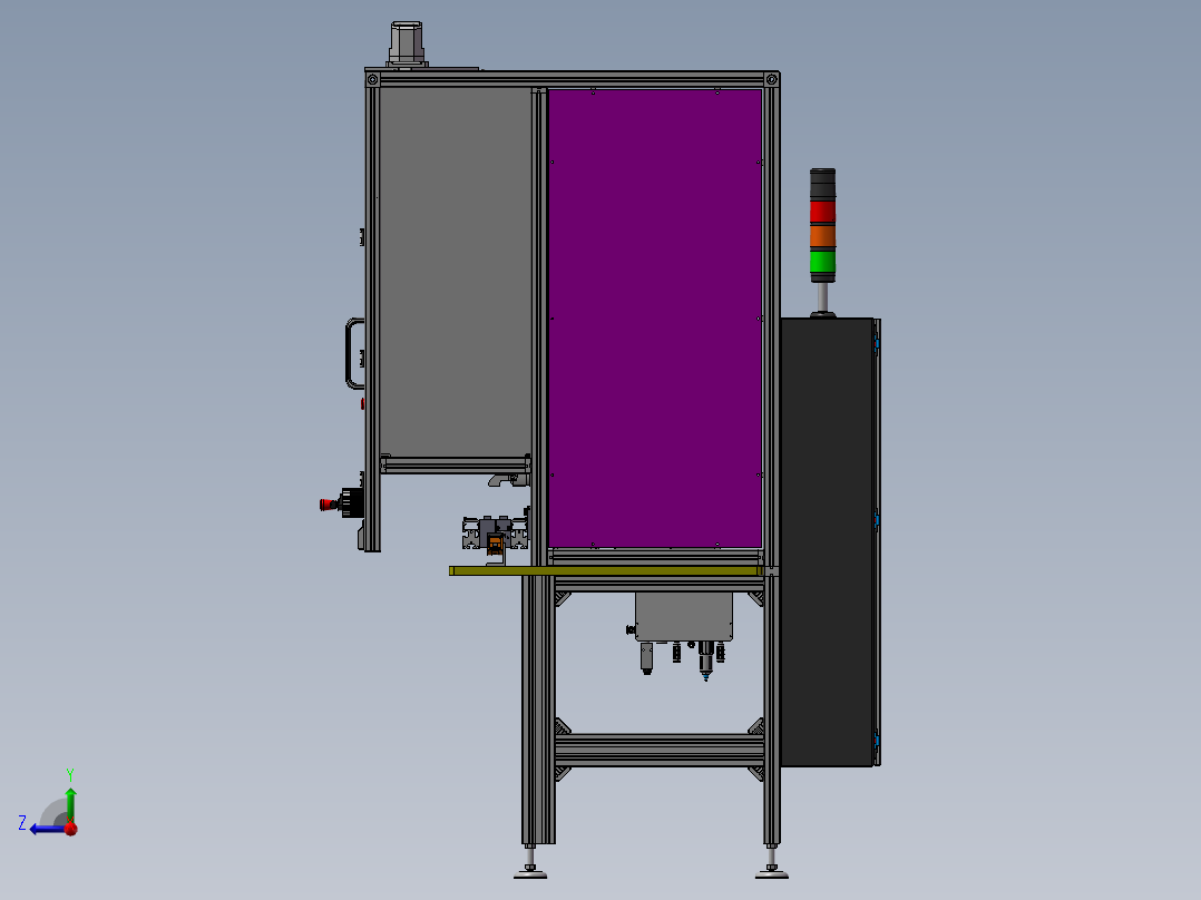自动组装视觉检测设备右视图