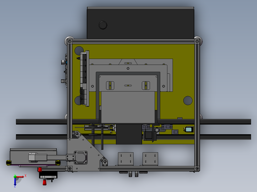 自动组装视觉检测设备俯视图