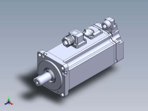 汇川电机（400w刹车）MS1H4-40B30CB-A334Z 外形图