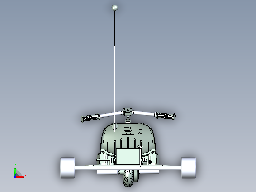 漂移三轮车前视图