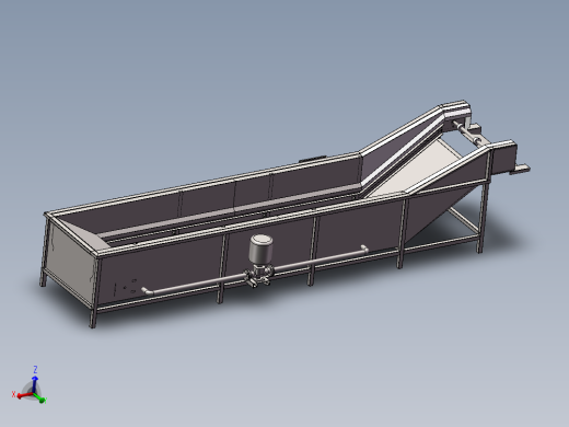 冷却 蒸煮 杀菌线模型含三维+CAD
