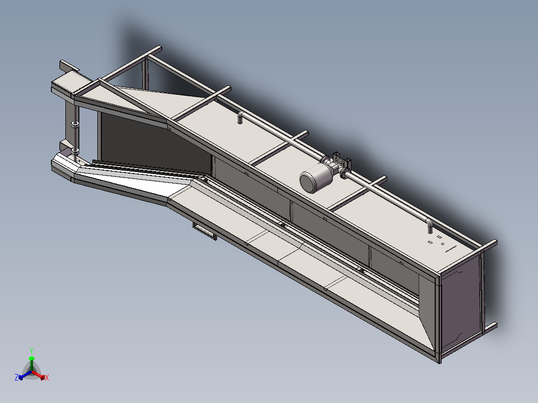 冷却 蒸煮 杀菌线模型含三维+CAD正等轴测图