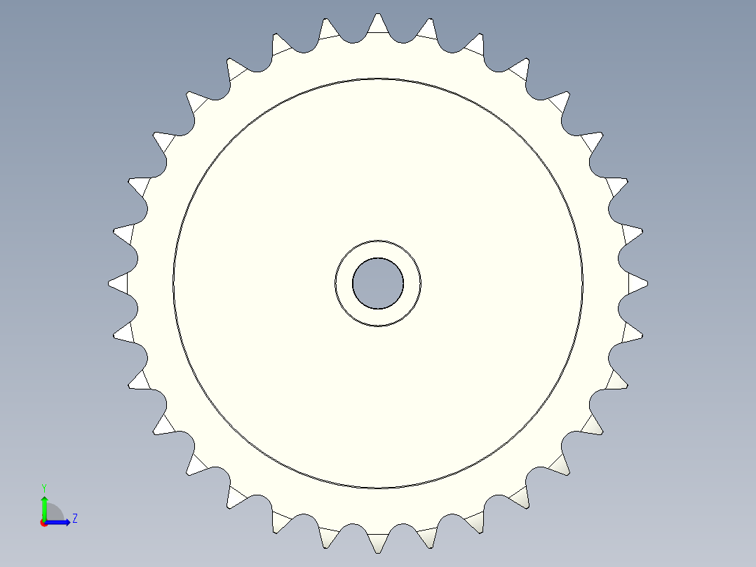 链轮-Sprocket_32-40-12--Y__3_.stp左视图