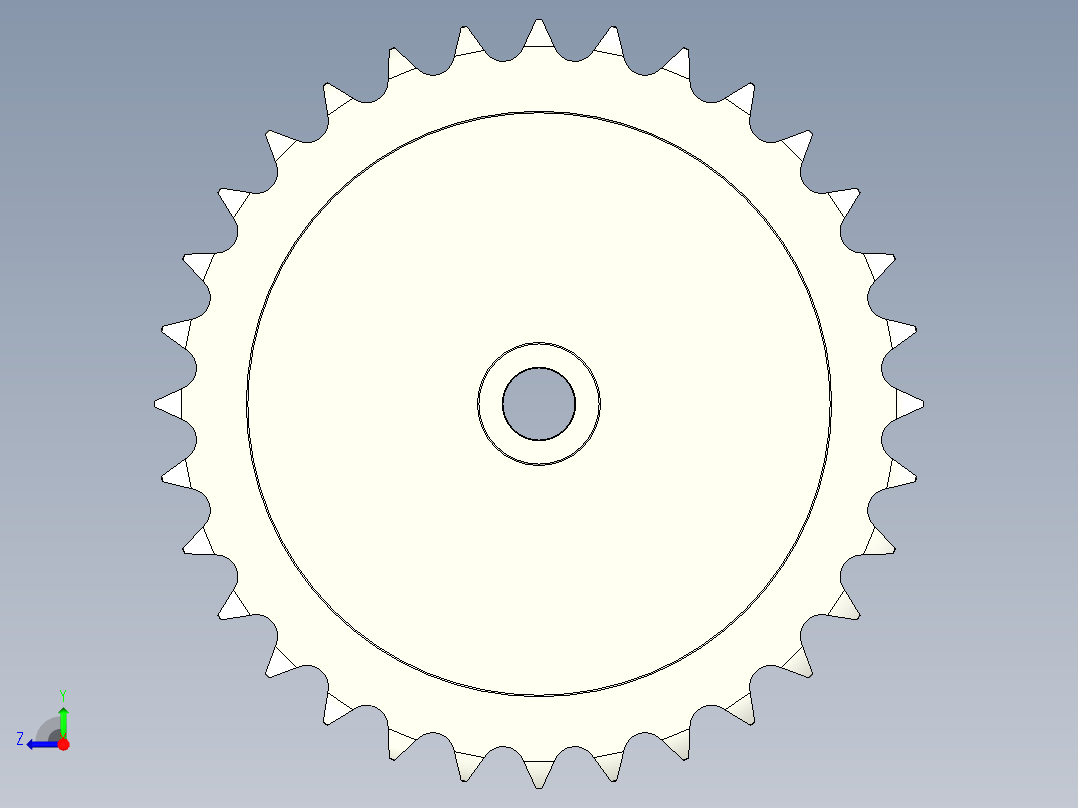 链轮-Sprocket_32-40-12--Y__3_.stp右视图