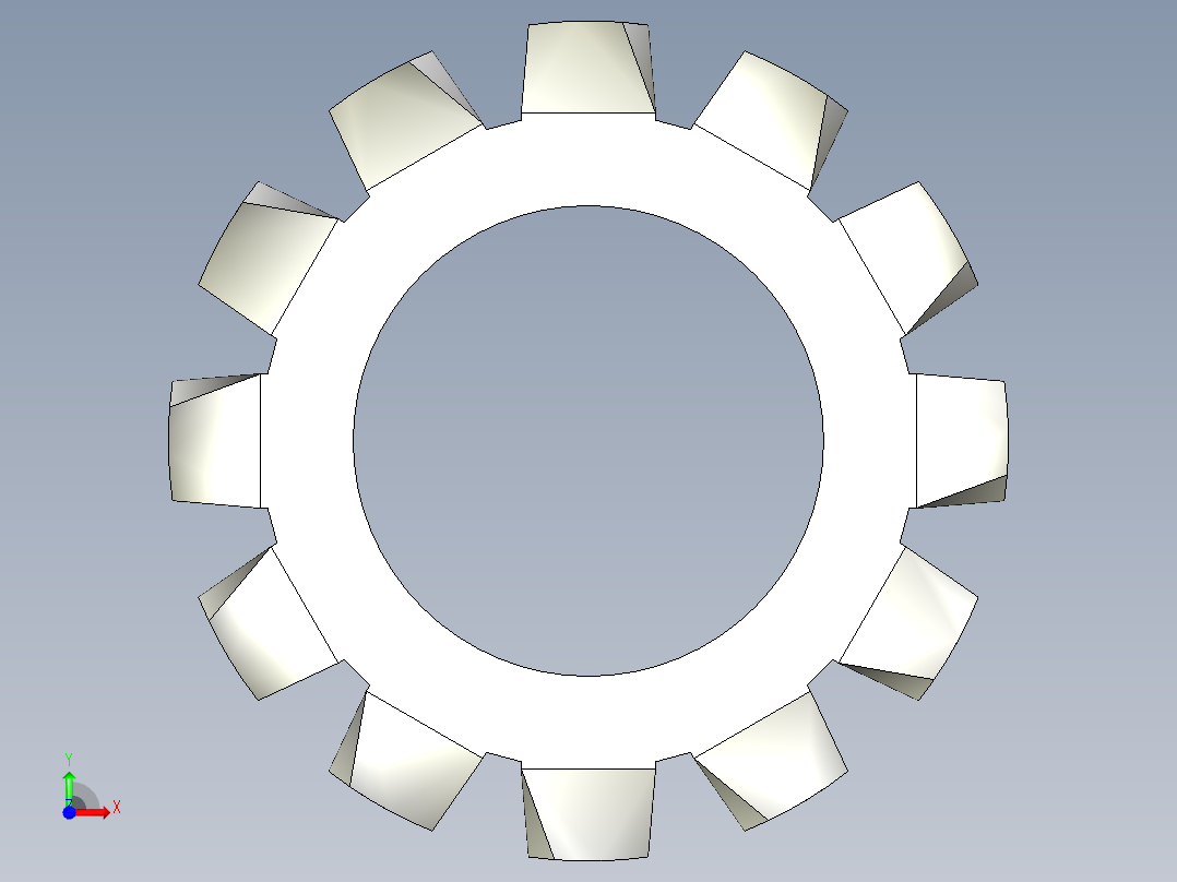 垫圈 外牙锁 公制-EXTERNAL TOOTH LOCK WASHER for M8 SCREW.x_t前视图