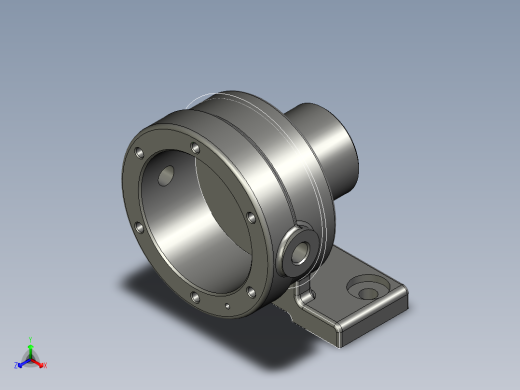 泵体铣端面夹具（CAD图+UG三维）