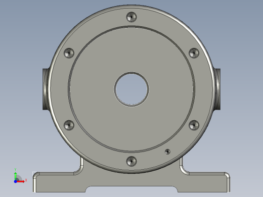 泵体铣端面夹具（CAD图+UG三维）前视缩略图
