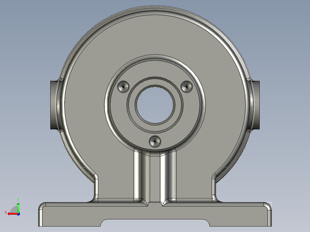 泵体铣端面夹具（CAD图+UG三维）后视图