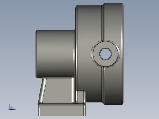 泵体铣端面夹具（CAD图+UG三维）左视缩略图