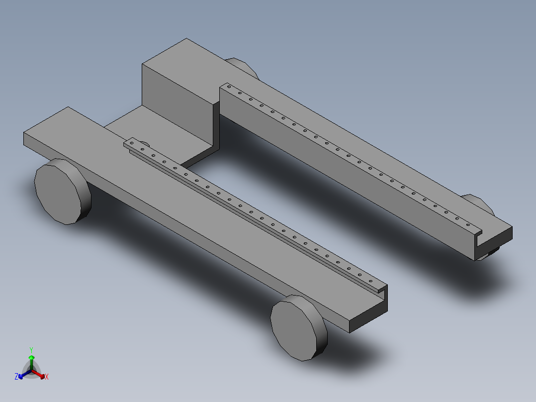 油井冲次变换调整装置正等轴测图