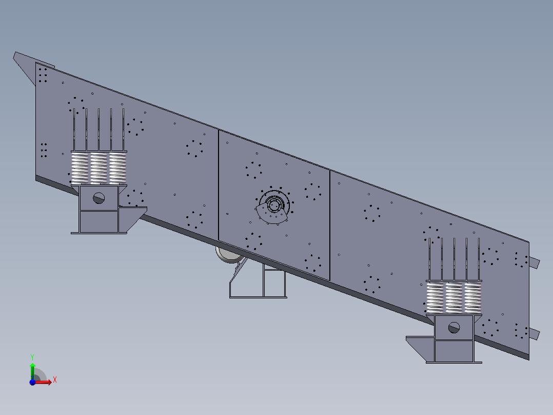 基于SW饲料振动筛设计含三维图前视图
