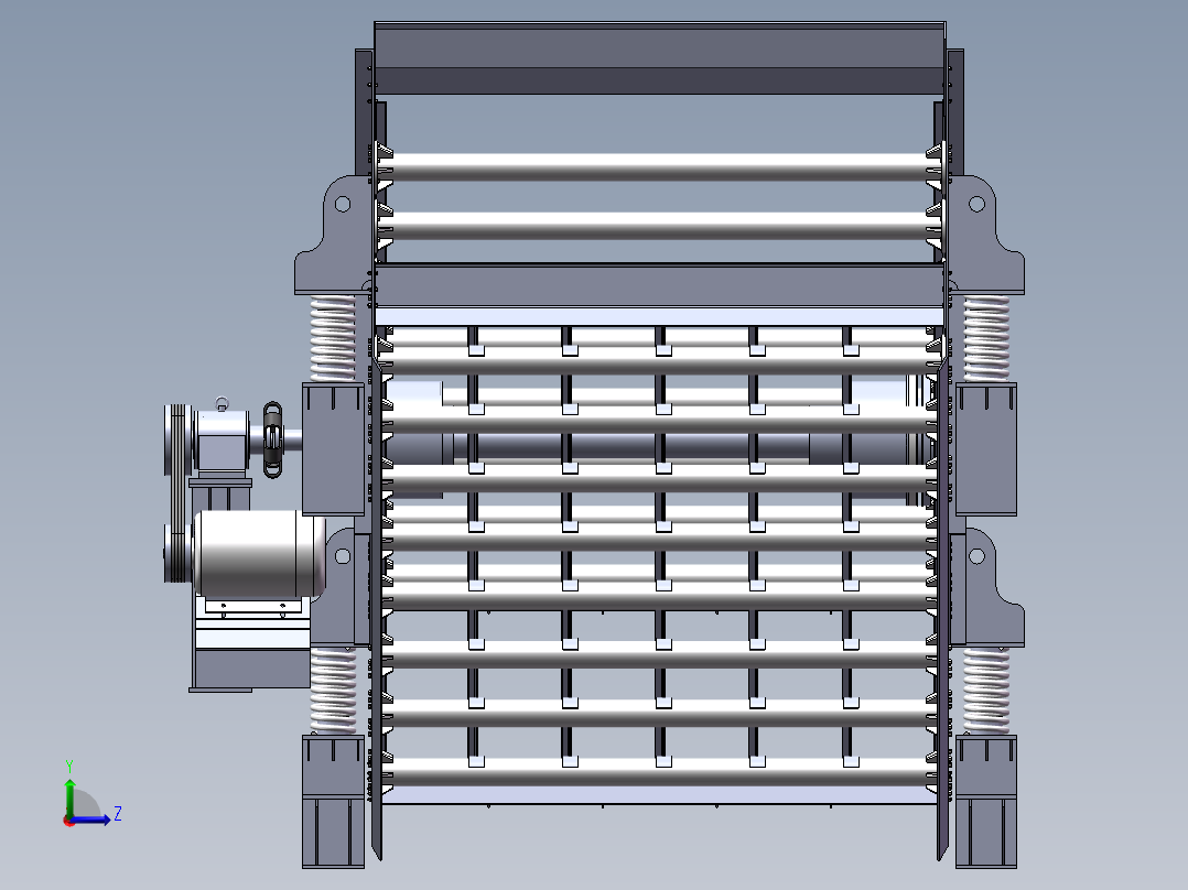 基于SW饲料振动筛设计含三维图左视图