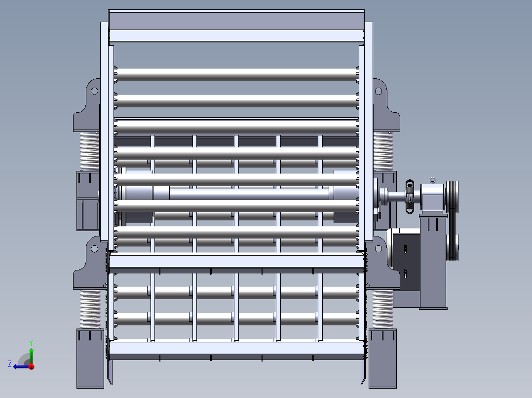 基于SW饲料振动筛设计含三维图右视图
