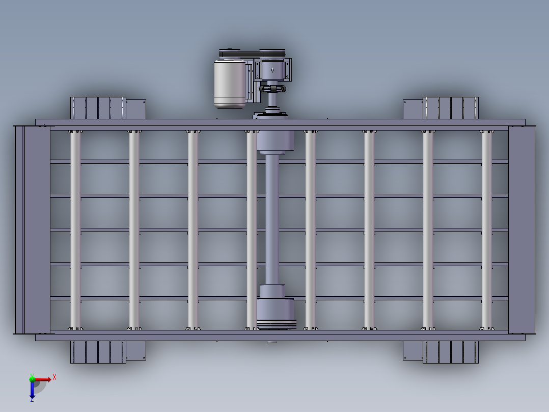 基于SW饲料振动筛设计含三维图俯视图