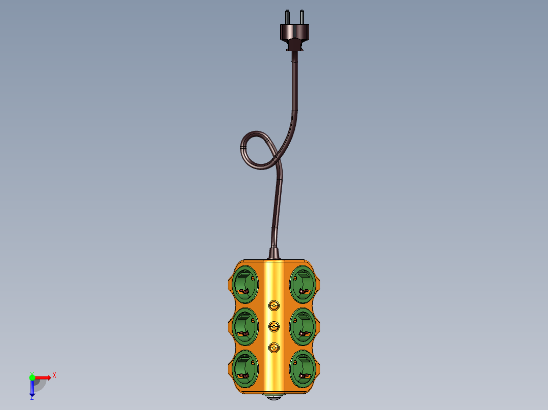 排插-2 STP俯视图