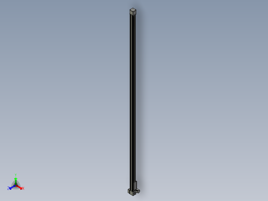 欧规系列-GB8-L96-S4000-BLU-P40-MS3正等轴测图
