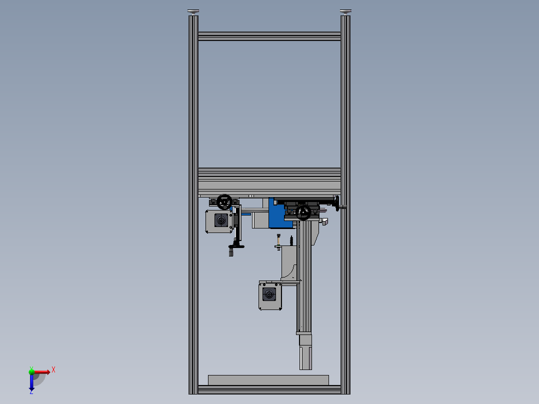 在线式方壳打标机sw17可编辑俯视图