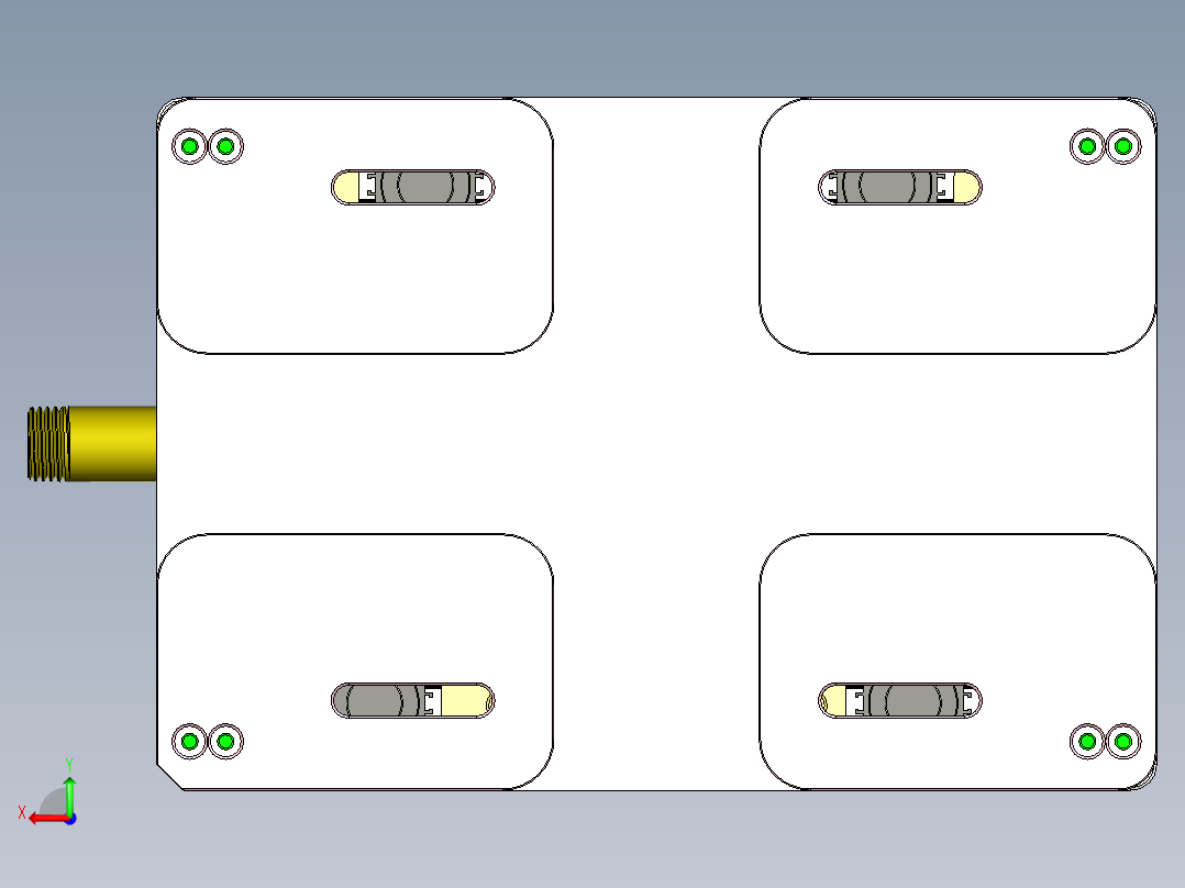 T300-A-笔记本CNC工装夹具三维模型CNC5后视图