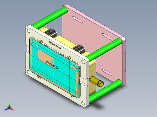 T300-A-笔记本CNC工装夹具三维模型CNC5正等轴测缩略图