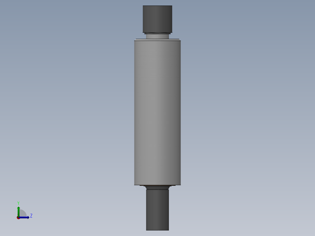 缓冲器（sw15可编辑+工程图+bom）右视图