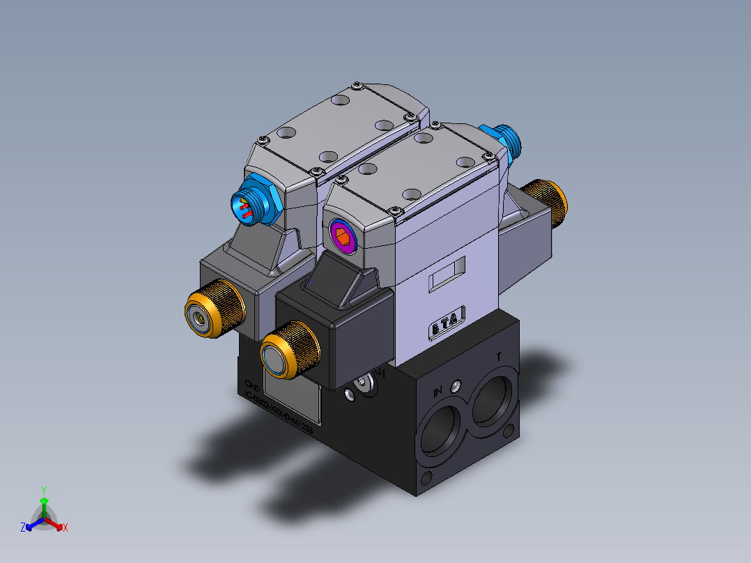 Continental Hydraulics-265762液压元件正等轴测图